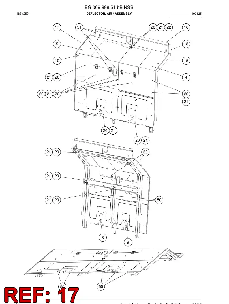 BG00998284a BG 009 982 84a Profile, Rubber - Sandvik Technical Drawing