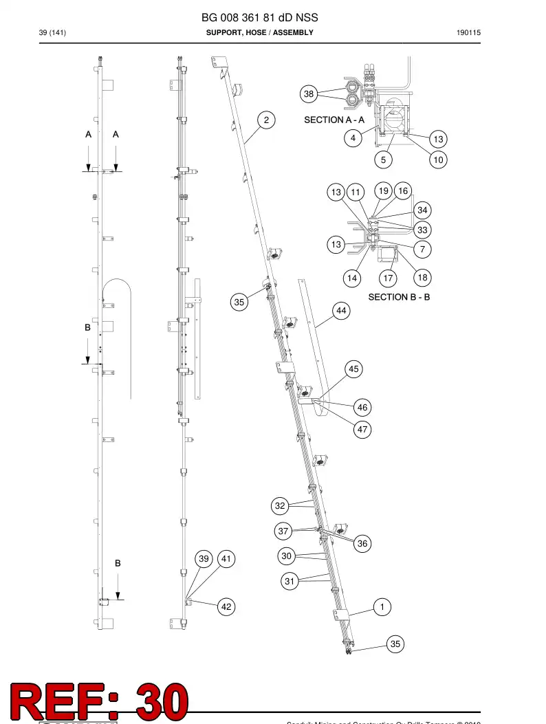 BG00998493b BG 009 984 93b Pipe, Pressure - Sandvik Technical Drawing