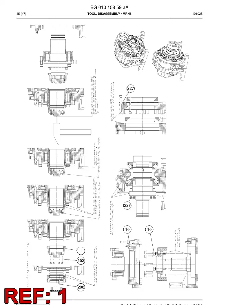BG00998505a BG 009 985 05a Tool, Service - Sandvik Technical Drawing