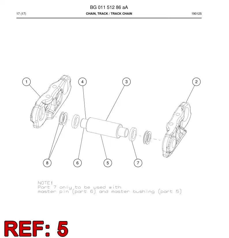 BG01004448a BG 010 044 48a Bushing - Sandvik Technical Drawing