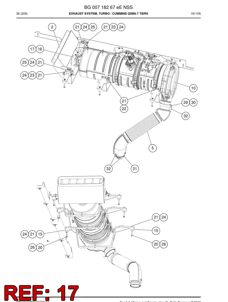 BG01004754a BG 010 047 54a Clamp - Sandvik Technical Drawing