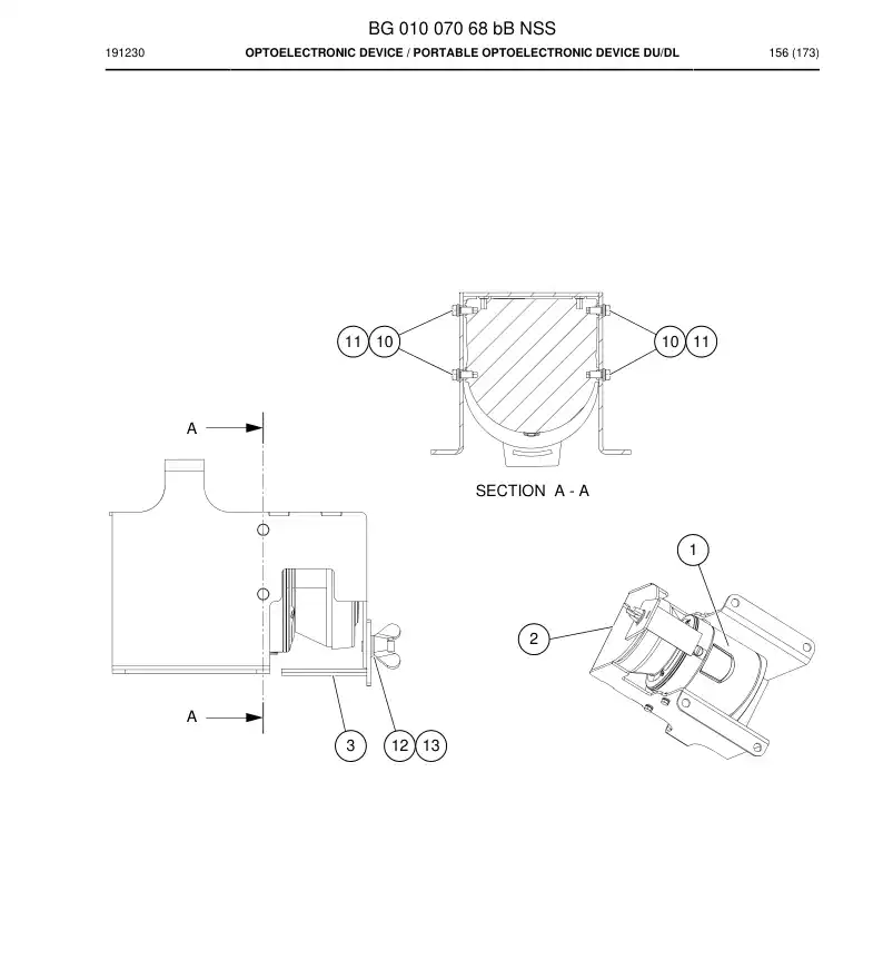 BG01007068b BG 010 070 68b Optoelectronic Device - Sandvik Technical Drawing