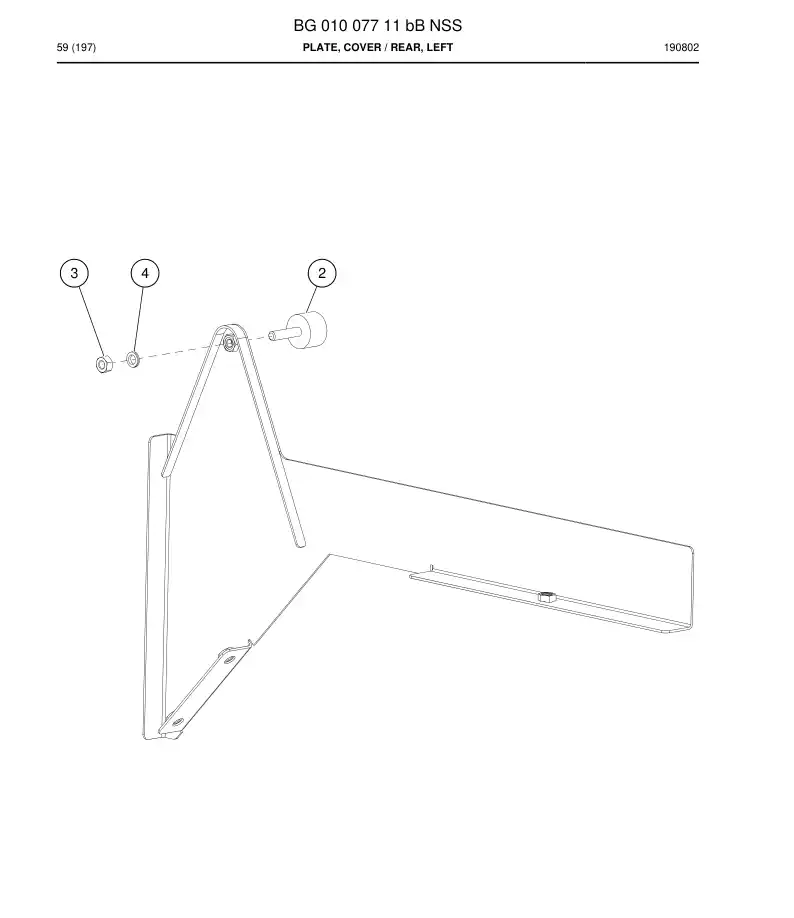 BG01007711b BG 010 077 11b Plate, Cover - Sandvik Technical Drawing