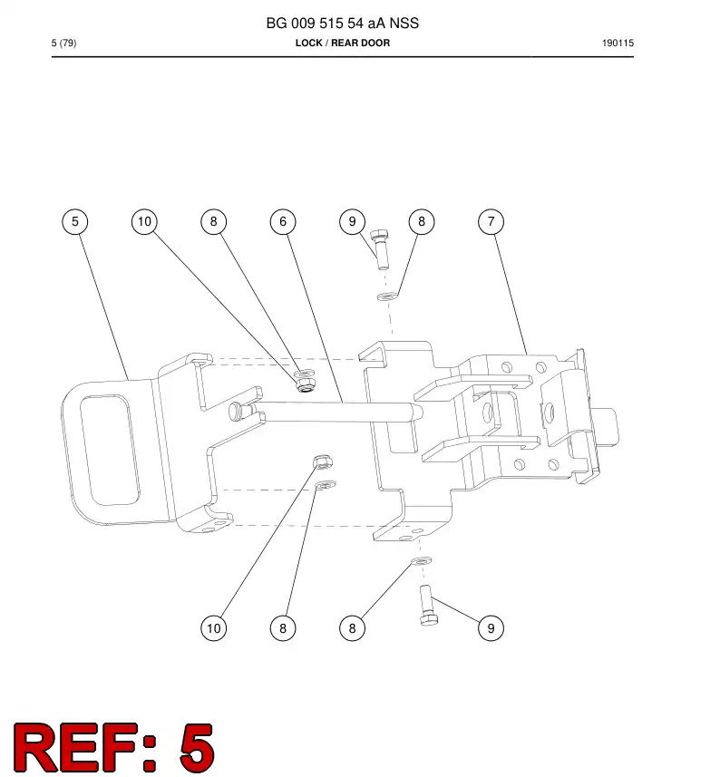 BG01010420a BG 010 104 20a Lever - Sandvik Technical Drawing