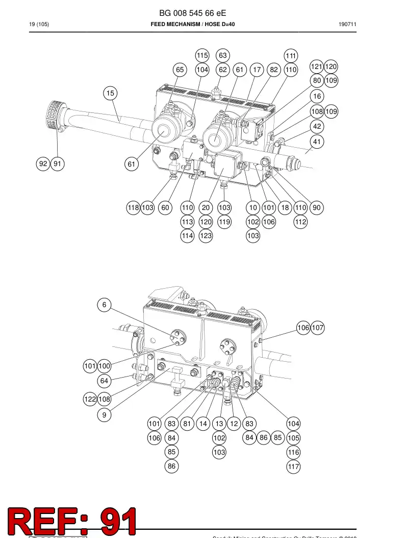 BG01013795a BG 010 137 95a Cover - Sandvik Technical Drawing