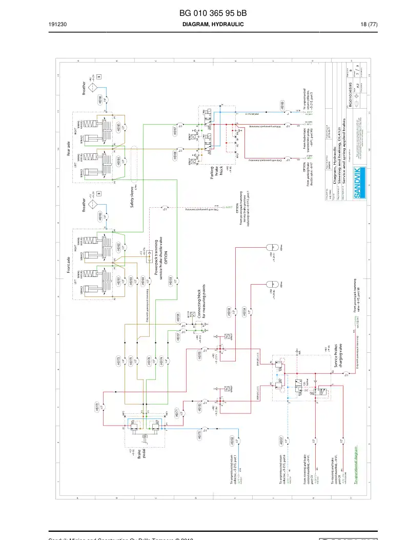 BG01013824a BG 010 138 24a Hosing Set - Sandvik Technical Drawing