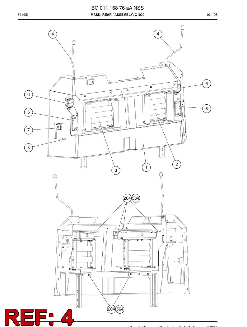 BG01014019a BG 010 140 19a Bar, Locating - Sandvik Technical Drawing