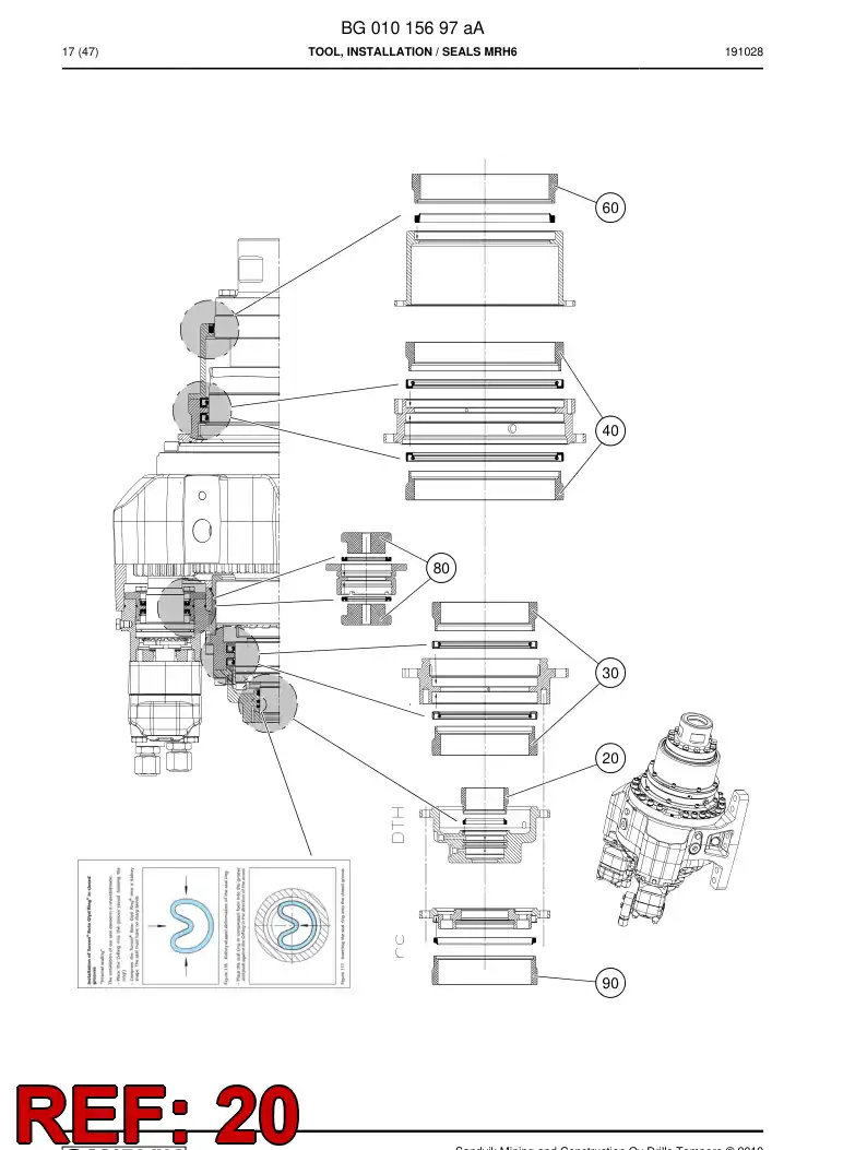 BG01015176a BG 010 151 76a Tool, Service - Sandvik Technical Drawing