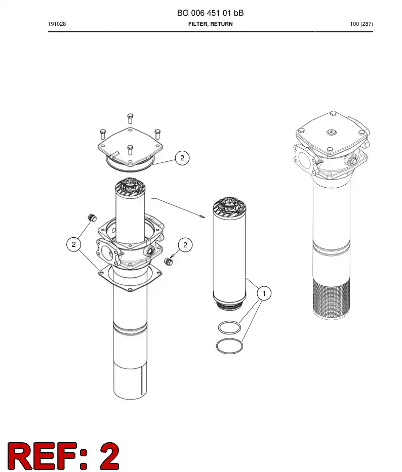 BG01015288a BG 010 152 88a Seal Kit - Sandvik Technical Drawing