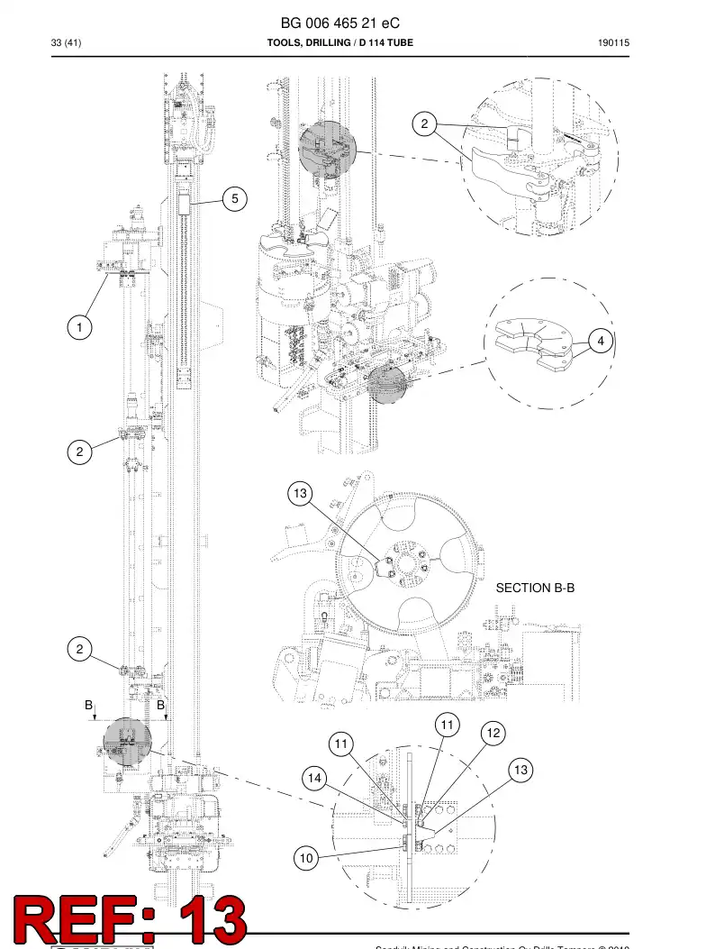 BG01019699a BG 010 196 99a Plate - Sandvik Technical Drawing