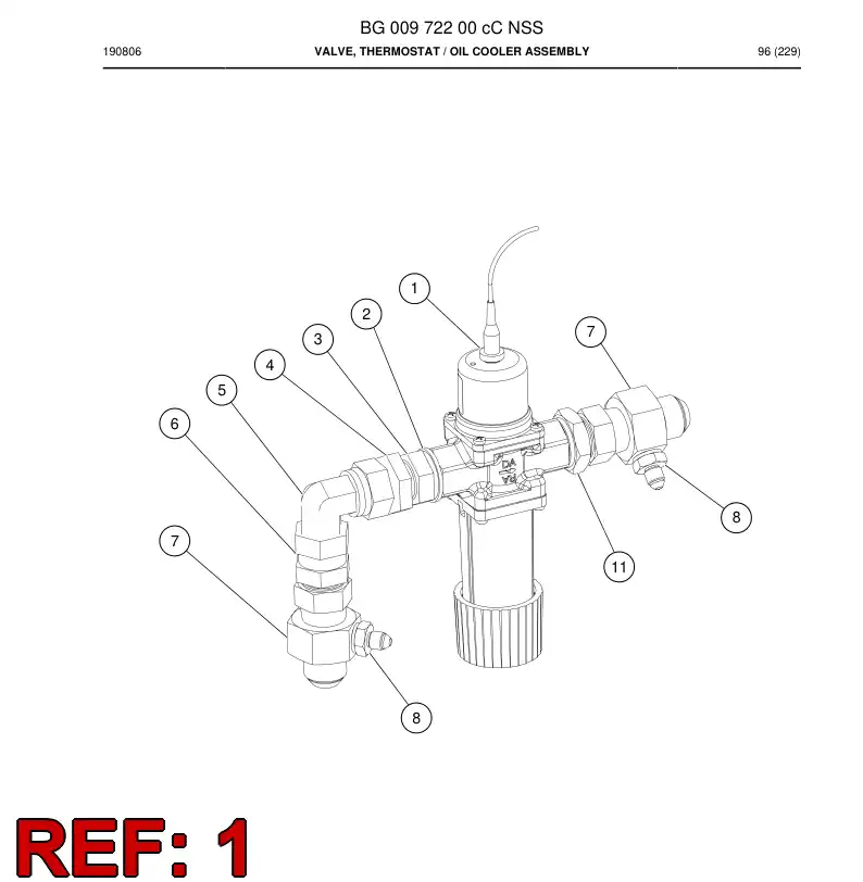 BG01020253a BG 010 202 53a Thermostat - Sandvik Technical Drawing