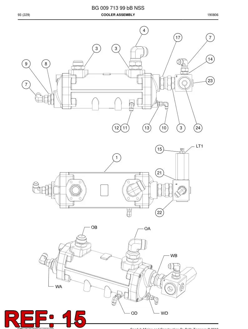 BG01020255a BG 010 202 55a Sensor pocket - Sandvik Technical Drawing