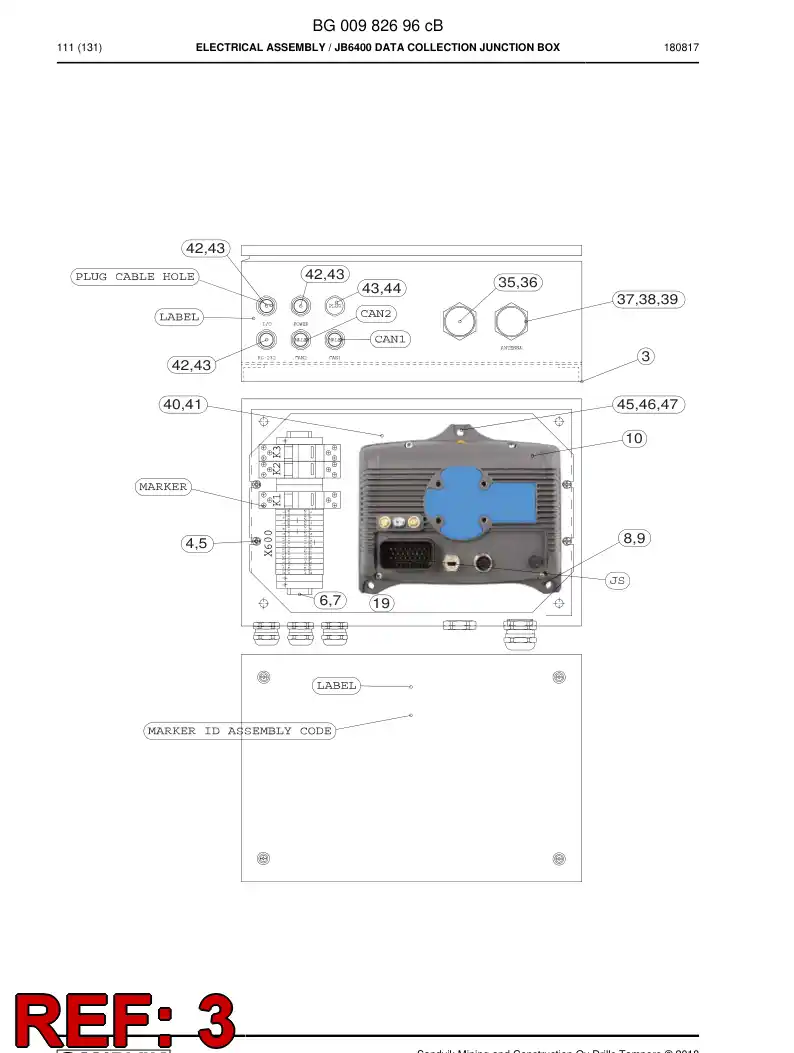 BG01020257a BG 010 202 57a ENCAPSULADO, ACERO INOXIDABLE - Sandvik Technical Drawing