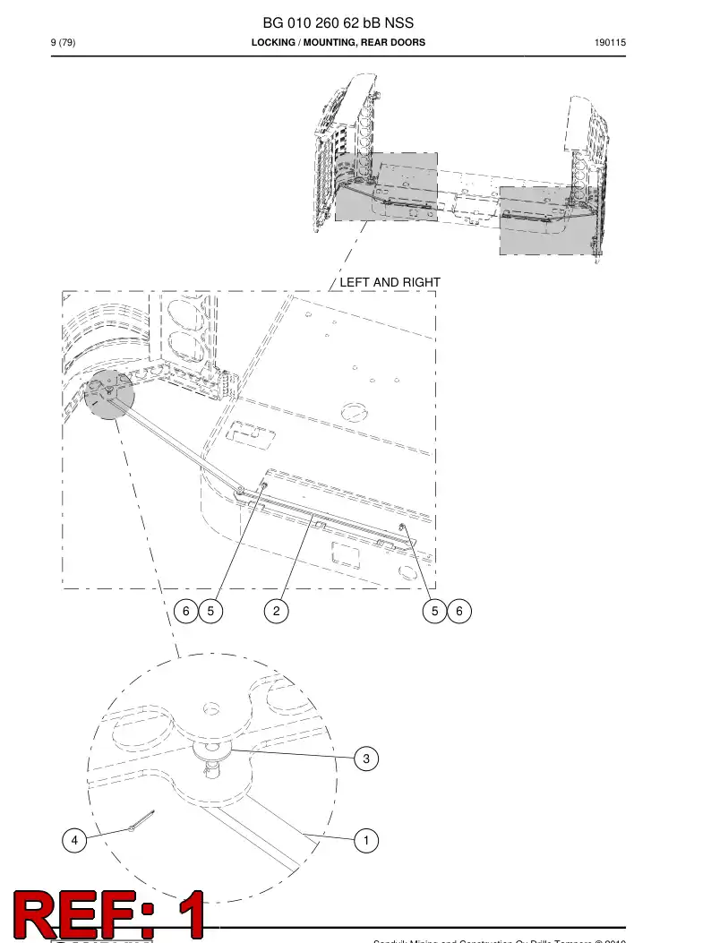 BG01026925a BG 010 269 25a Arm - Sandvik Technical Drawing