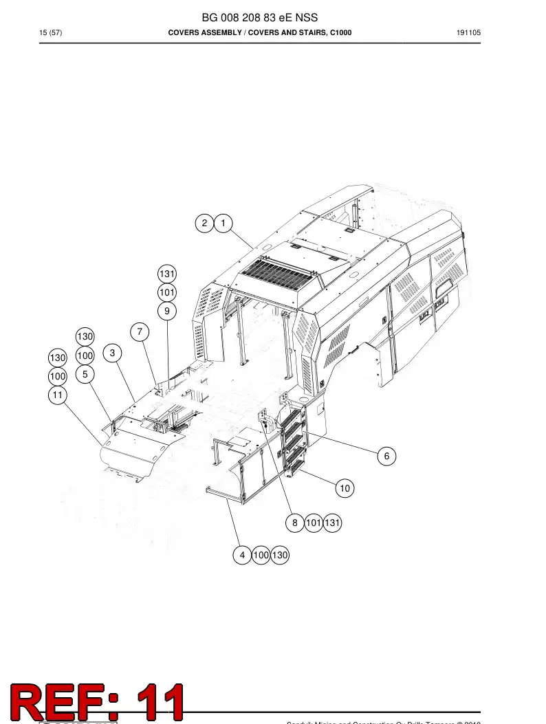 BG01032884a BG 010 328 84a Cover - Sandvik Technical Drawing