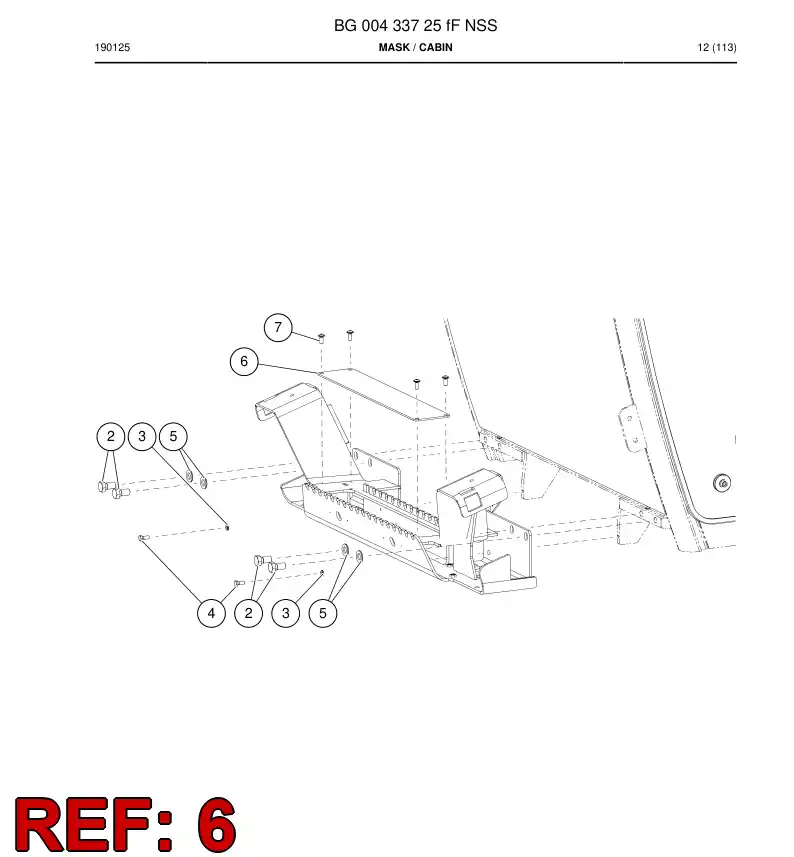 BG01036508a BG 010 365 08a Plate, Cover - Sandvik Technical Drawing