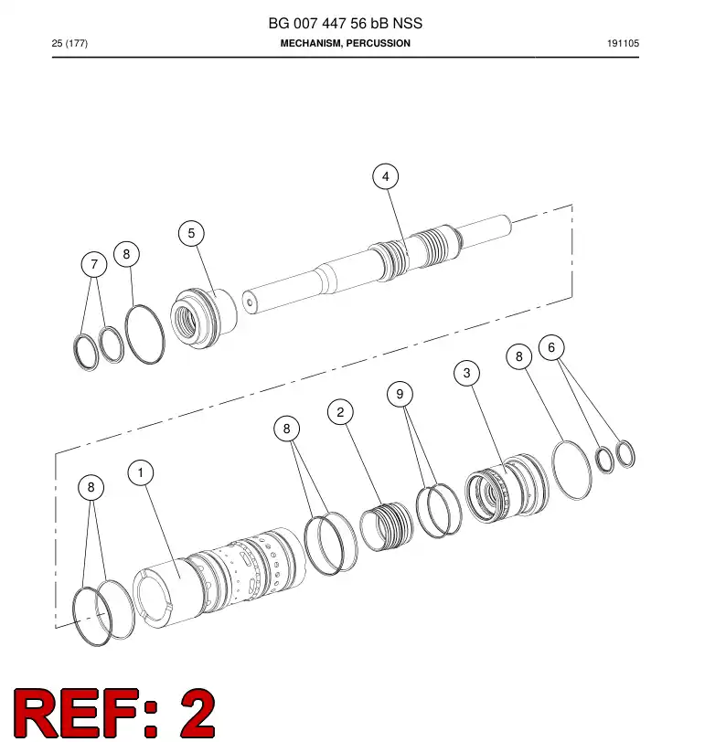 BG01038288a BG 010 382 88a Distributor - Sandvik Technical Drawing