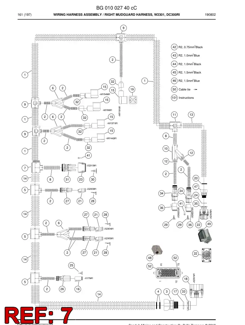BG01039652a BG 010 396 52a Adapter, Tee - Sandvik Technical Drawing