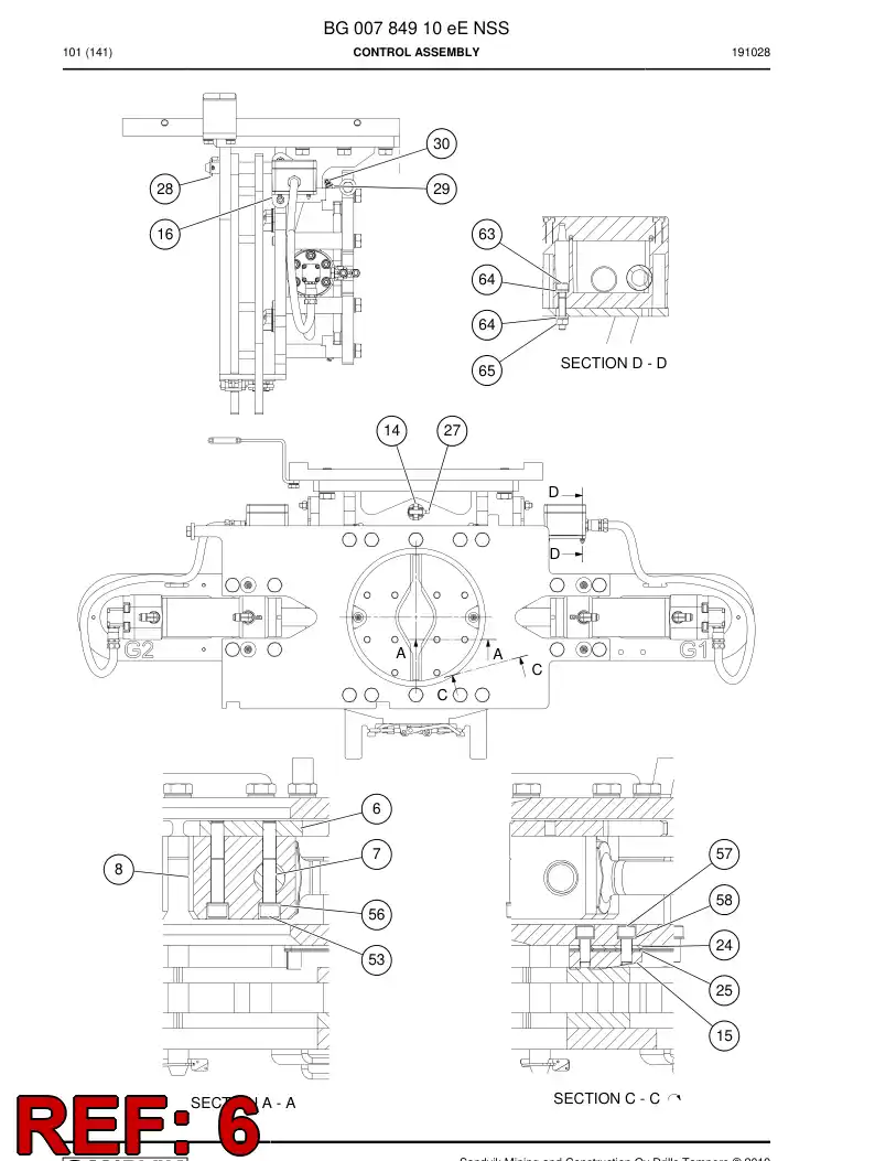 BG01039752c BG 010 397 52c Plate - Sandvik Technical Drawing