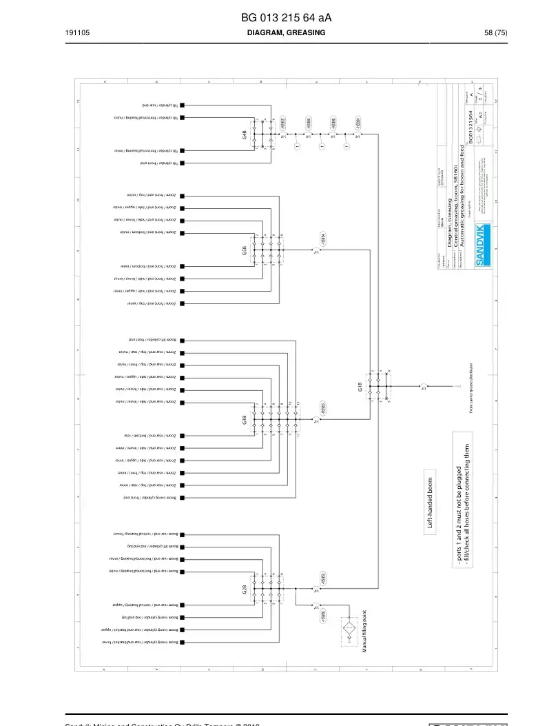 BG01040151g BG 010 401 51g Hosing Set - Sandvik Technical Drawing