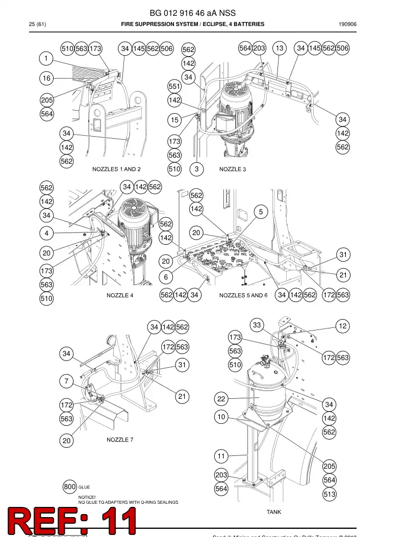 BG01040657a BG 010 406 57a Bracket - Sandvik Technical Drawing
