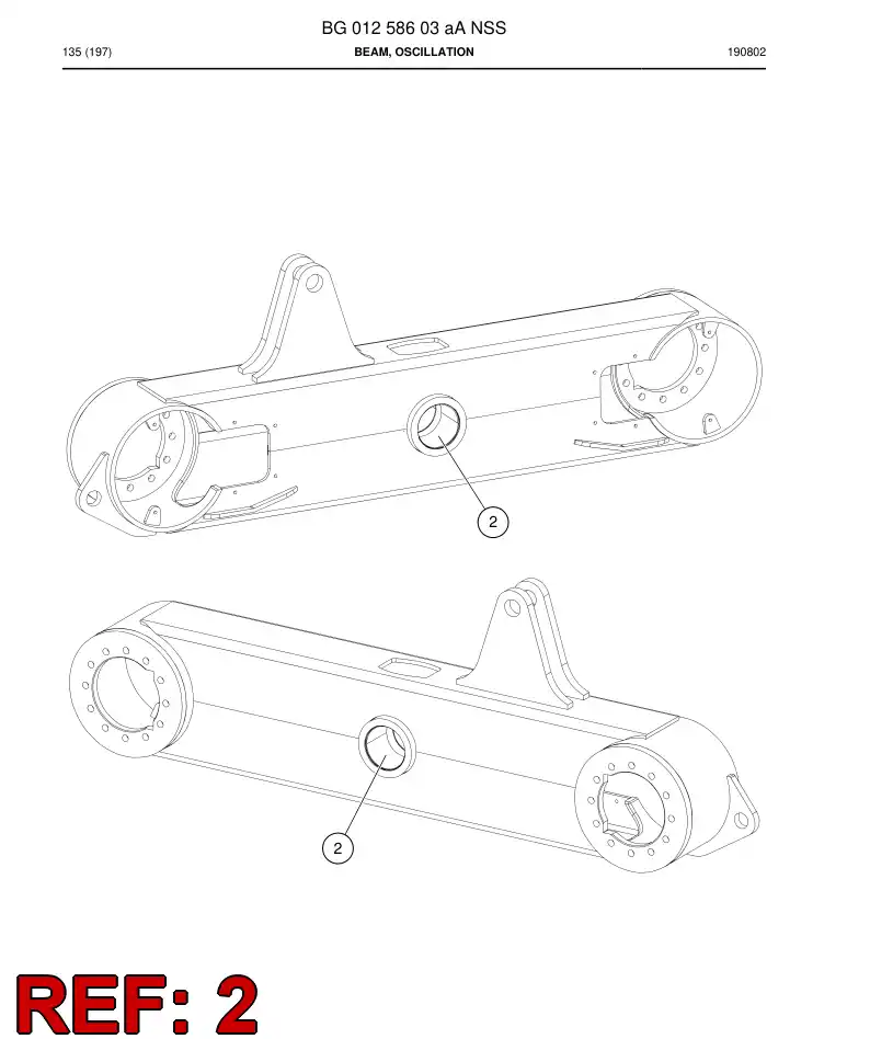 BG01041467a BG 010 414 67a Bush, Plain, Lubricated - Sandvik Technical Drawing