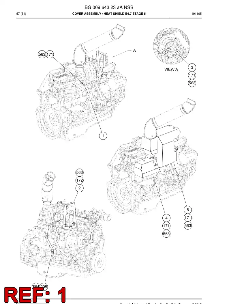 BG01042091a BG 010 420 91a Support - Sandvik Technical Drawing