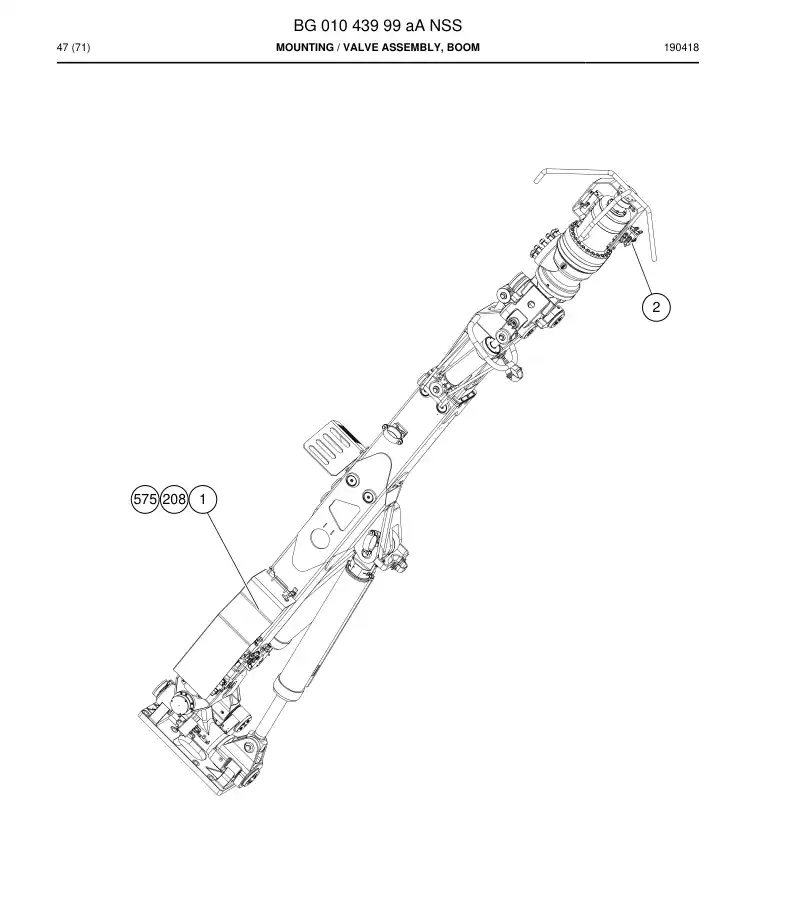 BG01043999a BG 010 439 99a Mounting - Sandvik Technical Drawing