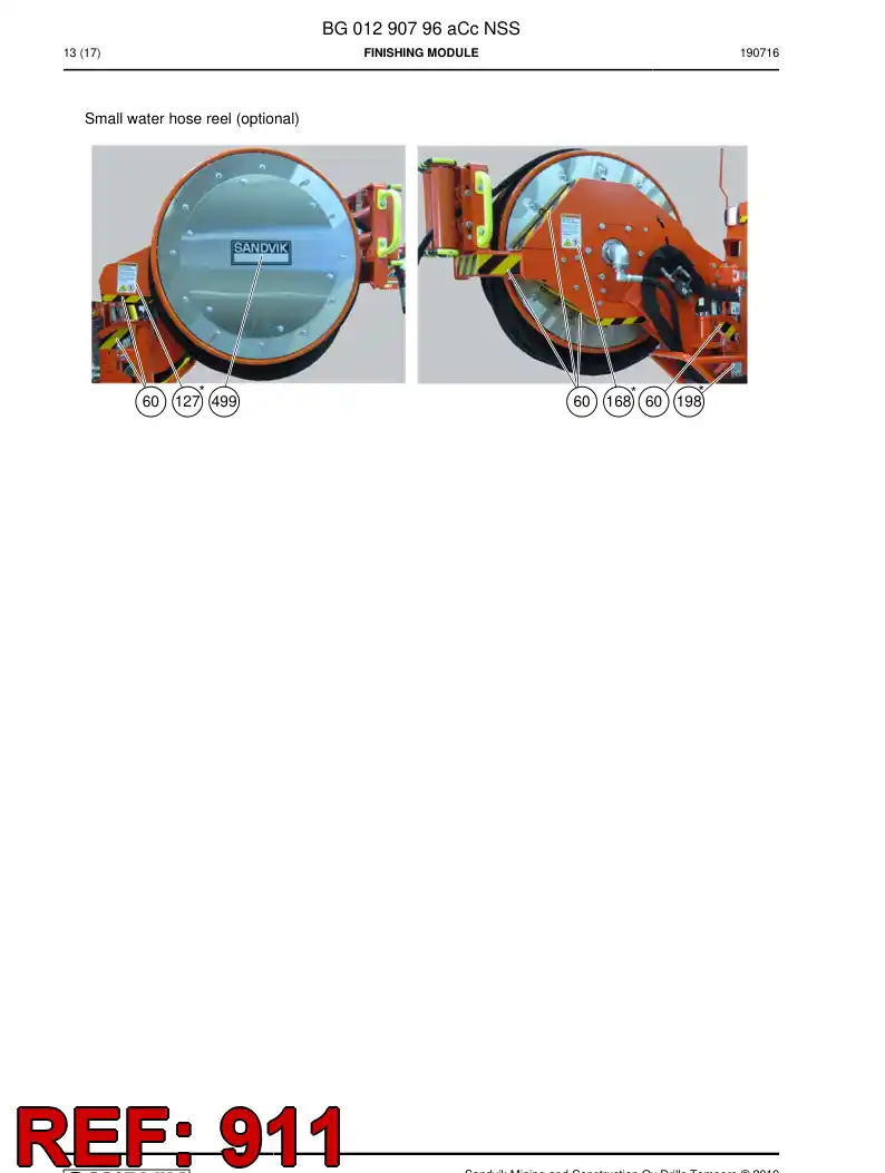BG01048657a BG 010 486 57a Sticker - Sandvik Technical Drawing