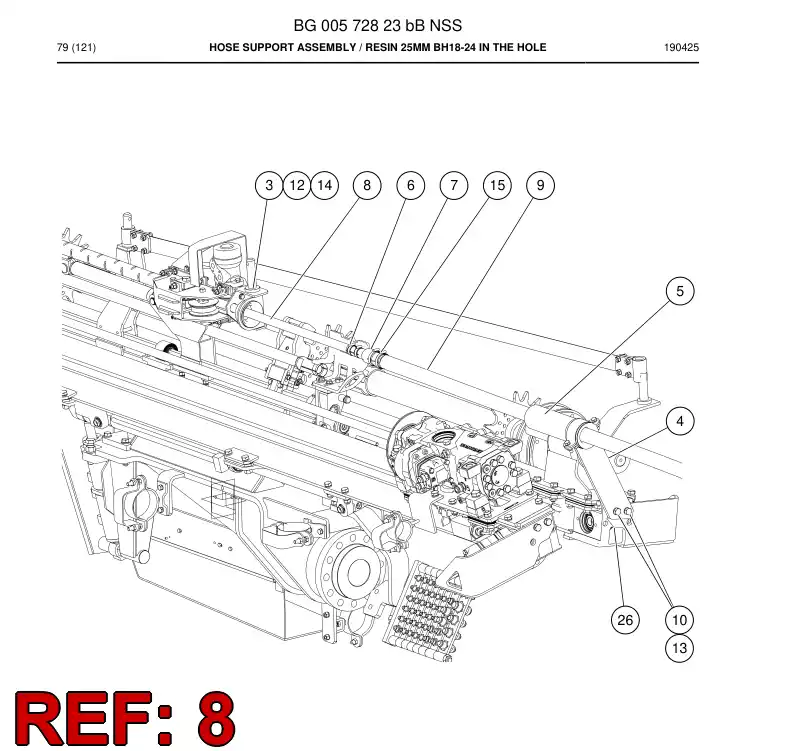 BG01049316a BG 010 493 16a Pipe, Plastic - Sandvik Technical Drawing