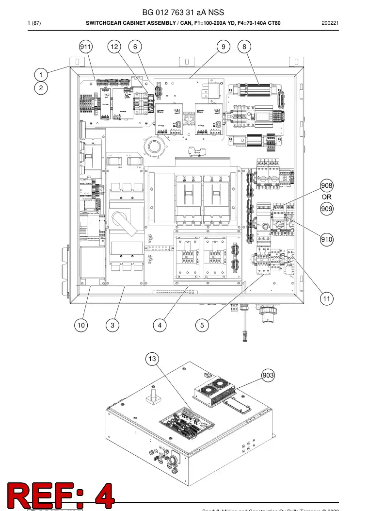 BG01049534a BG 010 495 34a Trip Block - Sandvik Technical Drawing