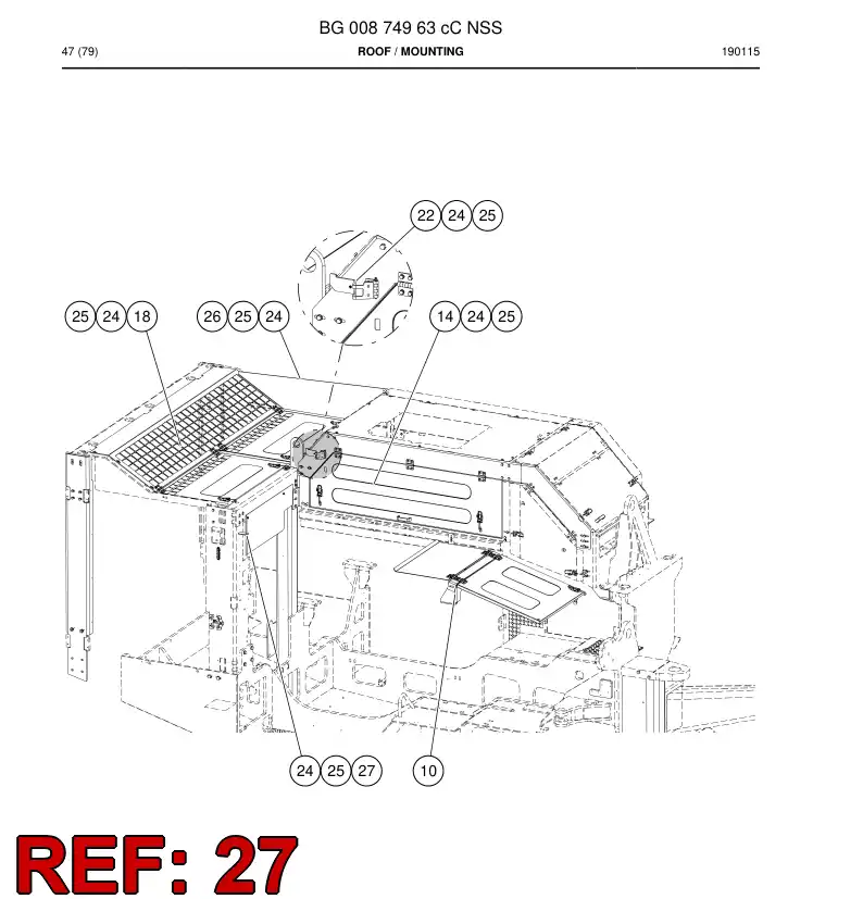 BG01050177a BG 010 501 77a Cover - Sandvik Technical Drawing