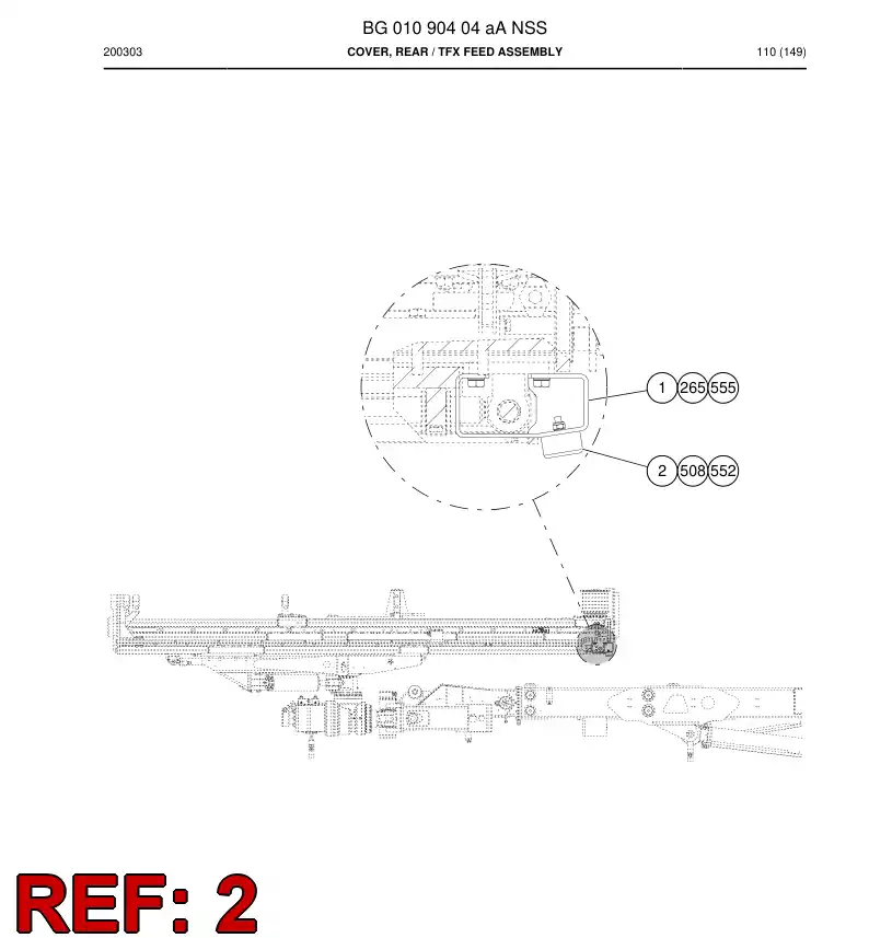 BG01051104a BG 010 511 04a Rubber - Sandvik Technical Drawing
