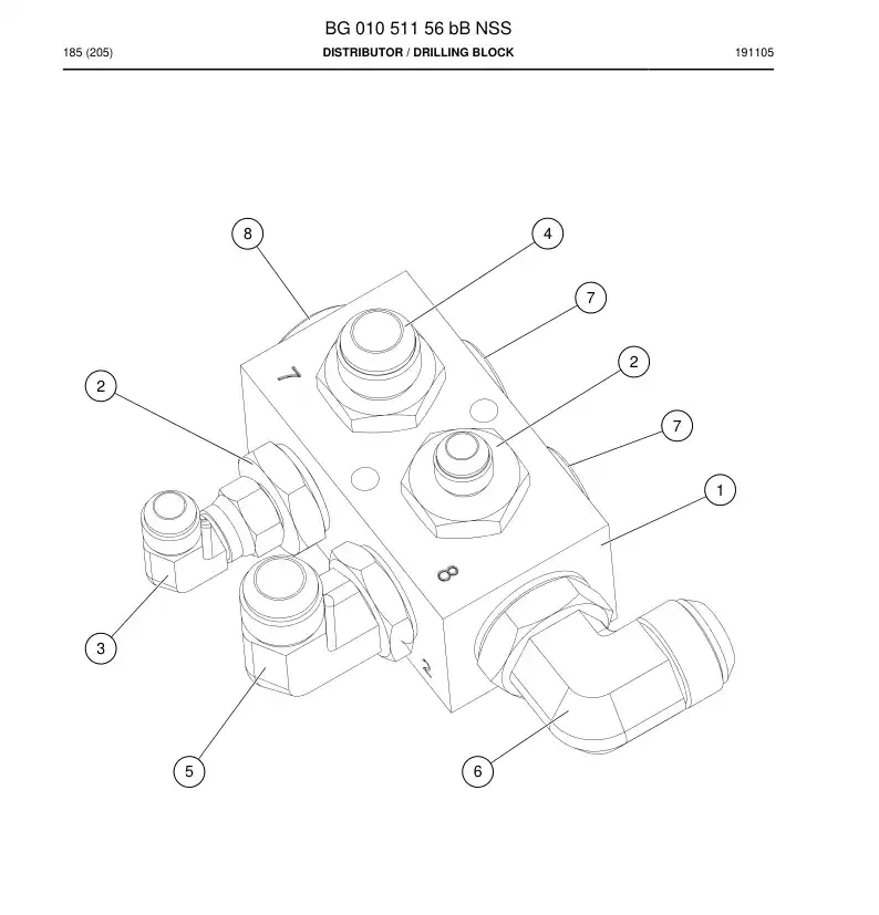 BG01051156b BG 010 511 56b Distributor - Sandvik Technical Drawing