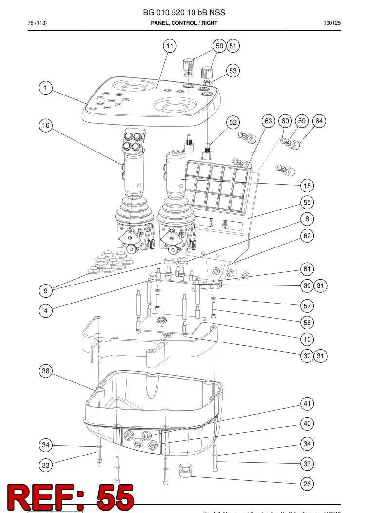 BG01052018a BG 010 520 18a Plate - Sandvik Technical Drawing