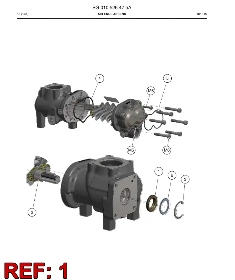 BG01052648a BG 010 526 48a Seal Kit - Sandvik Technical Drawing