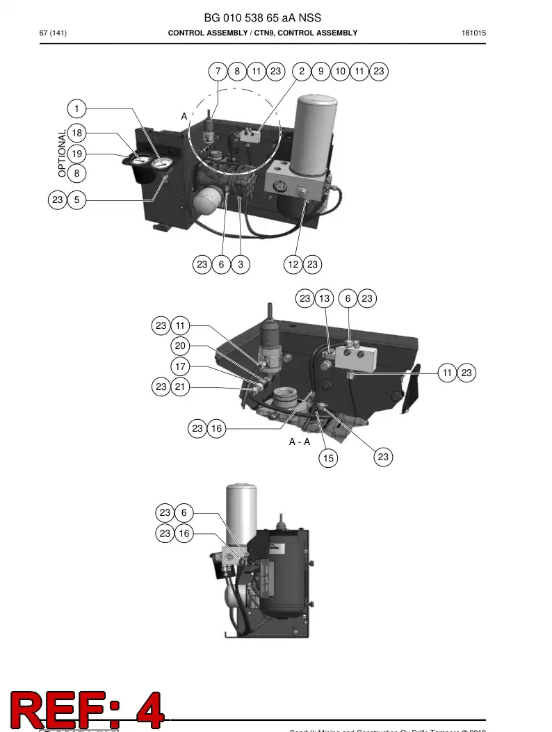 BG01053917a BG 010 539 17a Pipe, Plastic - Sandvik Technical Drawing