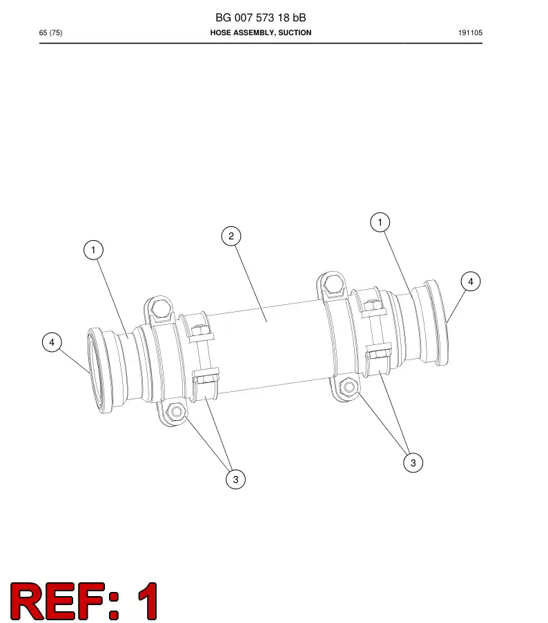 BG01059414a BG 010 594 14a Fitting, Flange - Sandvik Technical Drawing