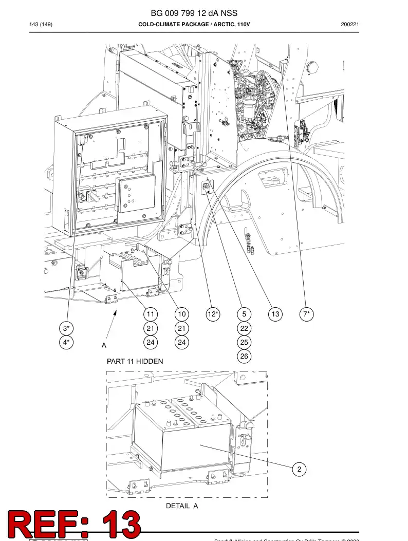 BG01059981a BG 010 599 81a Decal - Sandvik Technical Drawing