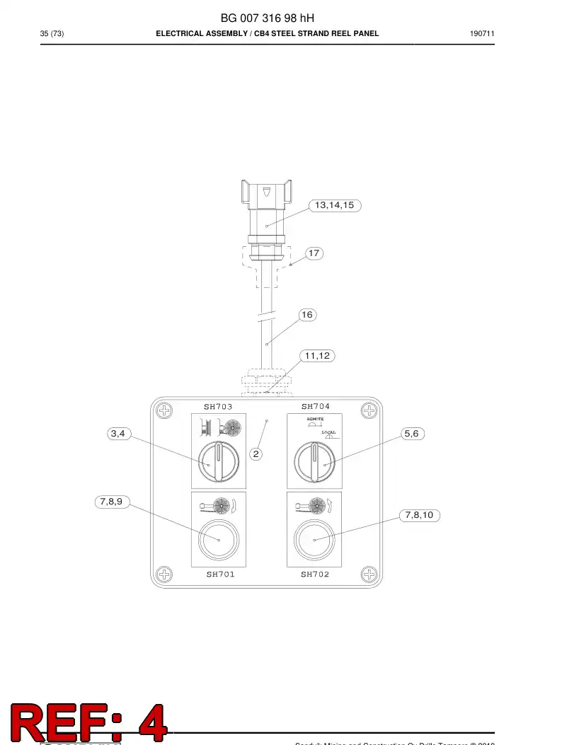 BG01061830a BG 010 618 30a Sign - Sandvik Technical Drawing
