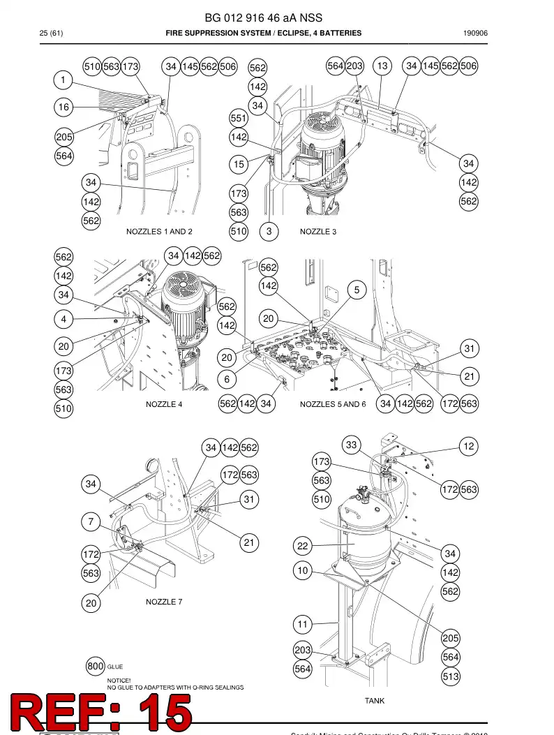 BG01062588a BG 010 625 88a Plate - Sandvik Technical Drawing