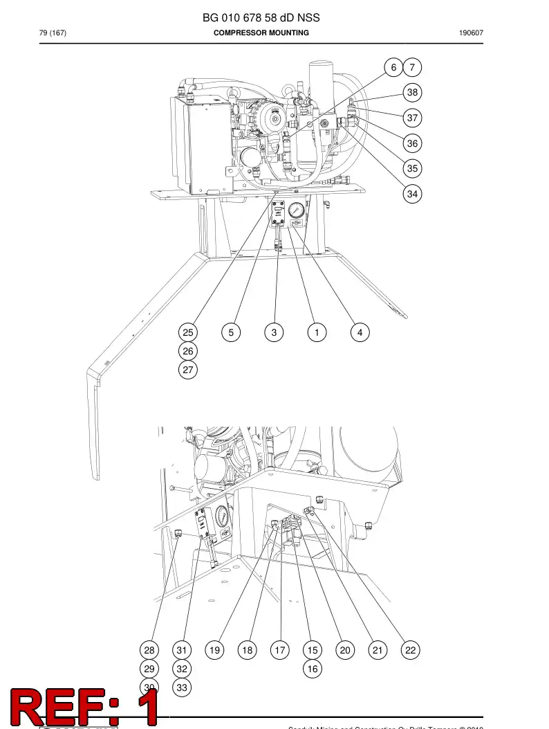 BG01069114c BG 010 691 14c Bracket - Sandvik Technical Drawing