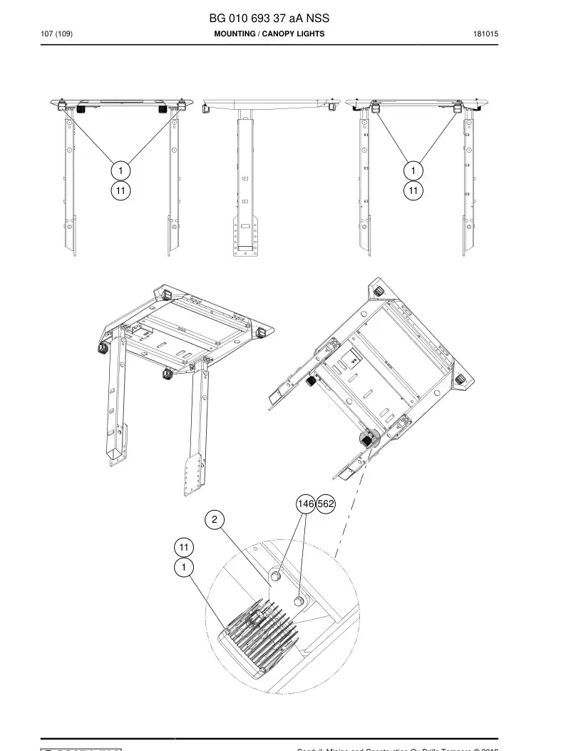 BG01069337a BG 010 693 37a Mounting - Sandvik Technical Drawing