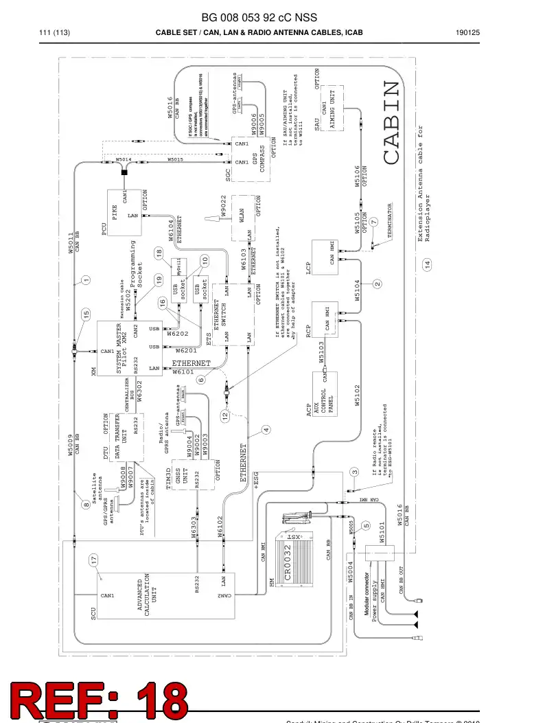 BG01072404a BG 010 724 04a Data Transfer Module - Sandvik Technical Drawing