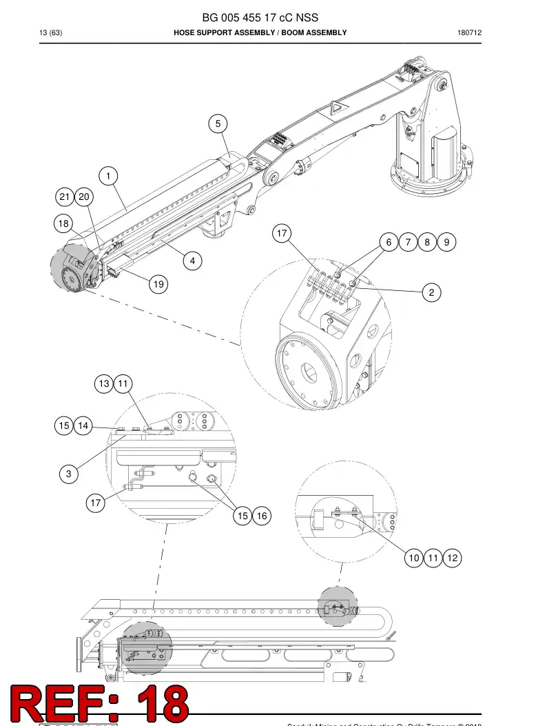 BG01072909a BG 010 729 09a Cover, End - Sandvik Technical Drawing