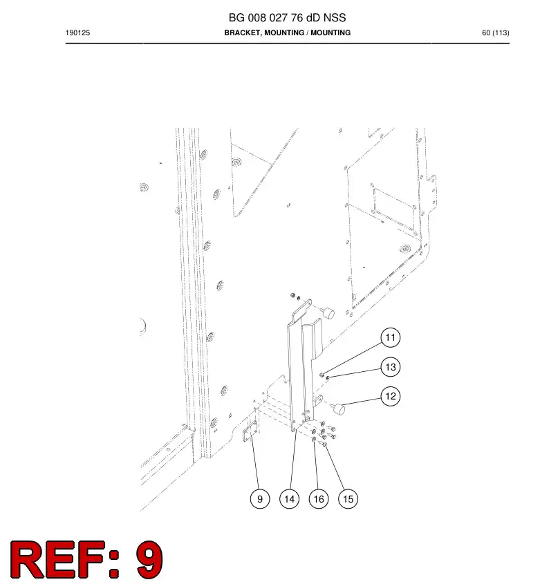 BG01081605b BG 010 816 05b Plate - Sandvik Technical Drawing