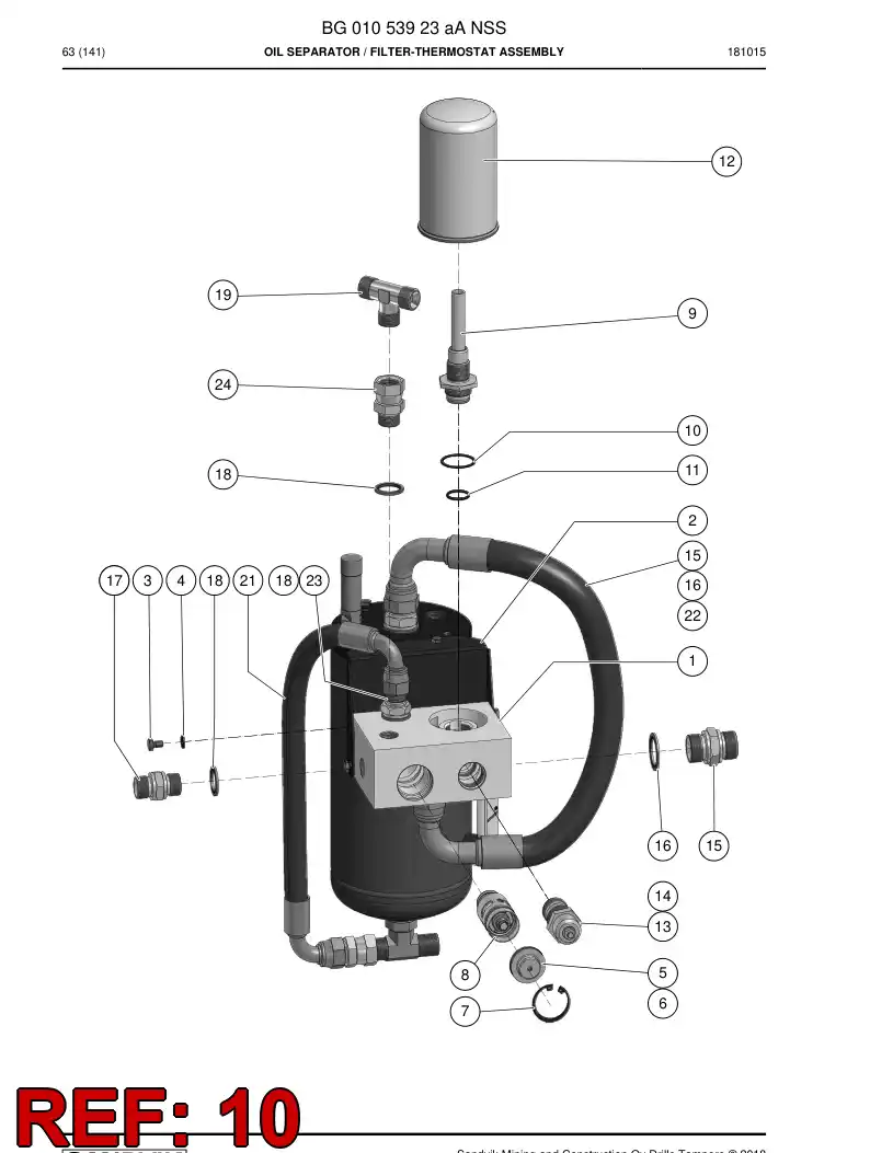 BG01083514a BG 010 835 14a T-Ring - Sandvik Technical Drawing