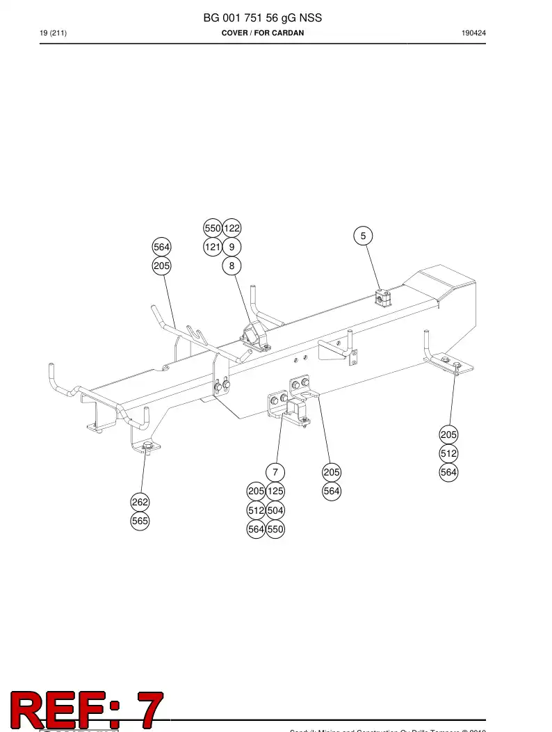 BG01085829a BG 010 858 29a Band - Sandvik Technical Drawing