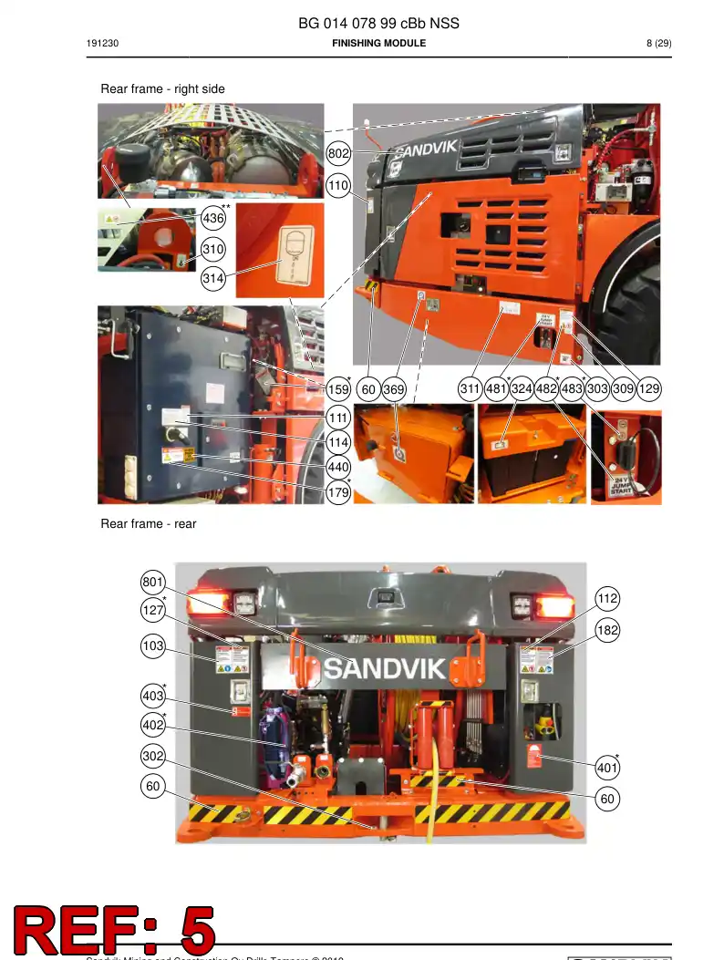 BG01087967b BG 010 879 67b Set - Sandvik Technical Drawing