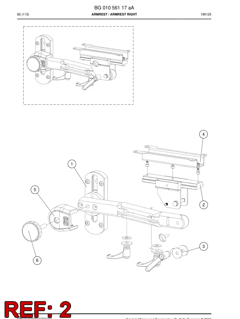 BG01091480a BG 010 914 80a Carriage - Sandvik Technical Drawing